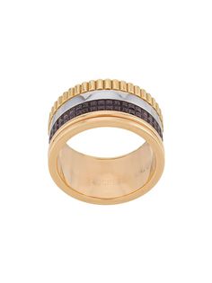 Boucheron кольцо Quatre Classic из белого, желтого и розового золота