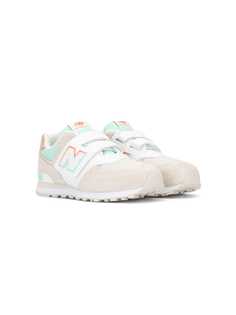 New Balance Kids кроссовки на липучках с логотипом