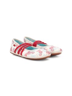 Camper балетки с ремешками
