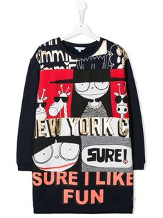 Little Marc Jacobs платье с принтом Sure I Like Fun