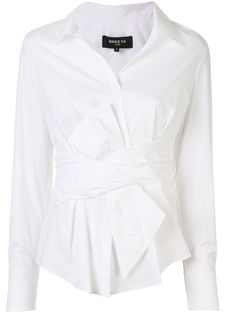 Paule Ka поплиновая блузка с бантом