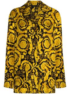 Versace пижамная рубашка с принтом Baroque