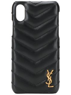 Saint Laurent стеганый чехол для iPhone X