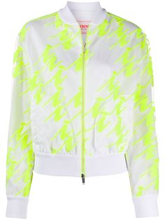 Iceberg куртка-бомбер с неоновыми вставками