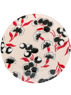 Marni Market керамическая тарелка с цветочным принтом