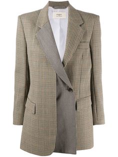 Ports 1961 клетчатый блейзер асимметричного кроя