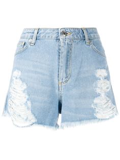 Ermanno Ermanno джинсовые шорты с прорезями