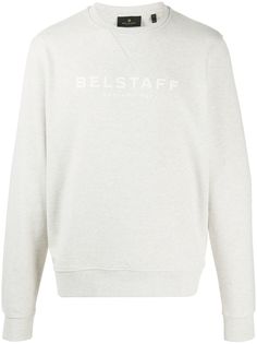 Belstaff свитер с круглым вырезом и логотипом