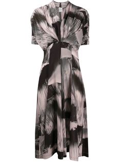 Paul Smith расклешенное платье с абстрактным принтом