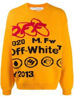 Off-White свитер с логотипом