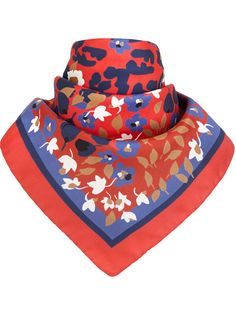 Fendi шейный платок с цветочным узором