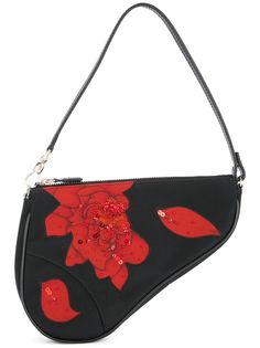 Christian Dior сумка-седло с отделкой бисером