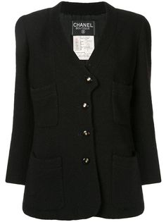 Chanel Pre-Owned пиджак узкого кроя