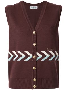 Burberry Pre-Owned жилет с графичным узором