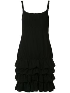 Chanel Pre-Owned платье на бретелях с оборками