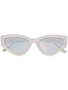 Dior Eyewear солнцезащитные очки в оправе кошачий глаз с кристаллами