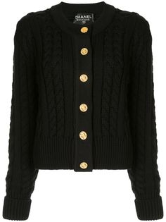 Chanel Pre-Owned кардиган фактурной вязки