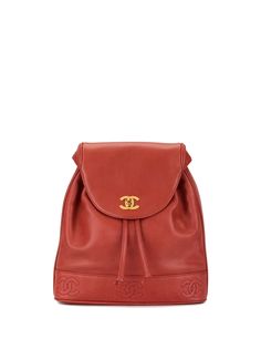 Chanel Pre-Owned рюкзак с логотипом CC