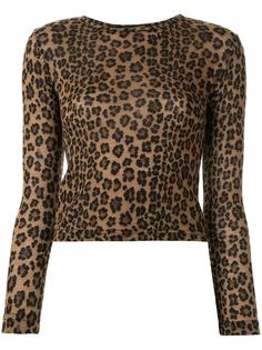 Fendi Pre-Owned футболка с леопардовым принтом