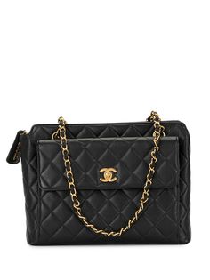 Chanel Pre-Owned стеганая сумка на плечо 1997-го года с логотипом СС