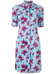 Versace Pre-Owned платье-рубашка с цветочным принтом