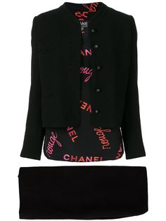 Chanel Pre-Owned костюм-тройка кроя слим