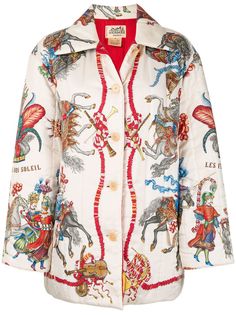 Hermès однобортная куртка с длинными рукавами Hermes