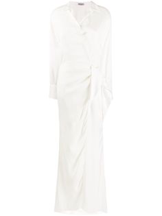 Brunello Cucinelli платье-рубашка с запахом