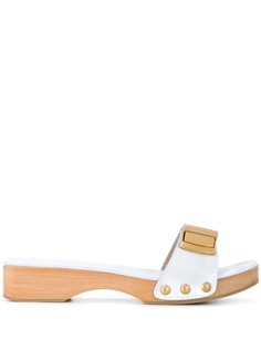 Jacquemus клетчатые мюли Les Tatanes