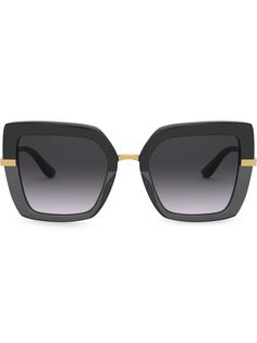 Dolce & Gabbana Eyewear солнцезащитные очки в массивной квадратной оправе