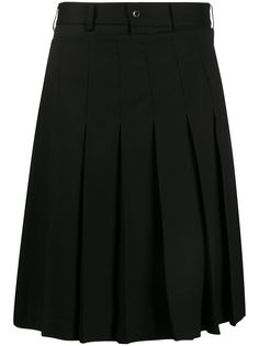 Black Comme Des Garçons плиссированная юбка А-силуэта