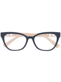 Valentino Eyewear очки в квадратной оправе с логотипом VLogo