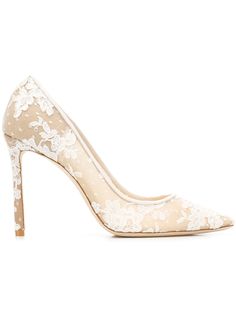 Jimmy Choo туфли-лодочки Romy 100 с кружевной отделкой