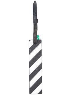 Off-White багажная бирка в полоску