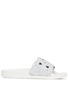 Casadei glitter strap slides