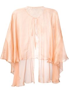 Maria Lucia Hohan прозрачный расклешенный кейп