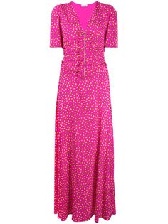 P.A.R.O.S.H. платье макси с оборками и принтом