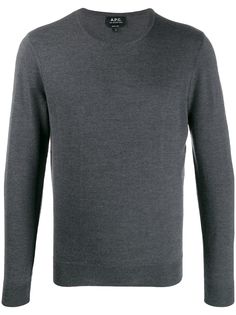 A.P.C. пуловер кроя слим с круглым вырезом