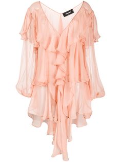 Dsquared2 платье мини с оборками