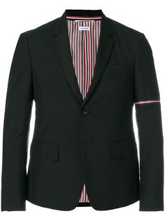 Thom Browne однобортный пиджак с высокими проймами и шелковыми лацканами