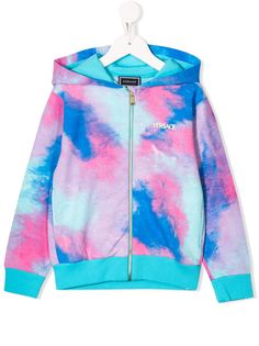 Young Versace толстовка с капюшоном и мраморным эффектом