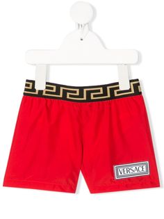 Young Versace плавки-шорты с нашивкой-логотипом
