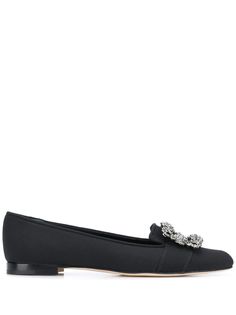 Manolo Blahnik балетки с кристаллами