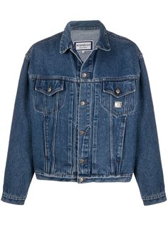 Yves Saint Laurent Pre-Owned джинсовая куртка с воротником