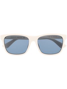 Gucci Eyewear солнцезащитные очки в прямоугольной оправе