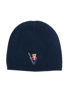 Ralph Lauren Kids шапка бини Polo Bear с вышивкой