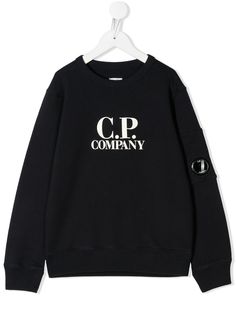 C.P. Company Kids толстовка с логотипом и линзой на рукавах