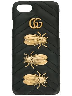 Gucci чехол для iPhone 6/7 с заклепками в виде насекомых