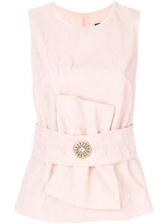 Cavalli Class кружевной фактурный топ с цветочным узором