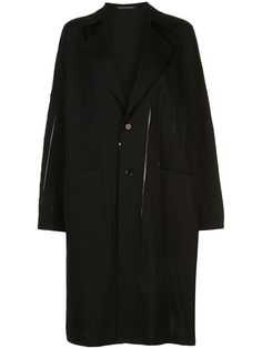 Yohji Yamamoto однобортное пальто средней длины